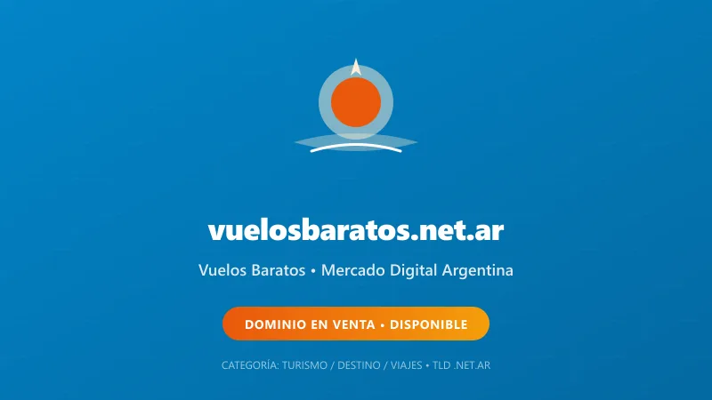 Identidad gráfica y activo digital para Vuelos Baratos en Argentina